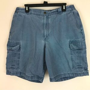 Vintage L.L Bean Comfort Waist Men's Sz 38 Cotton Shorts Blue